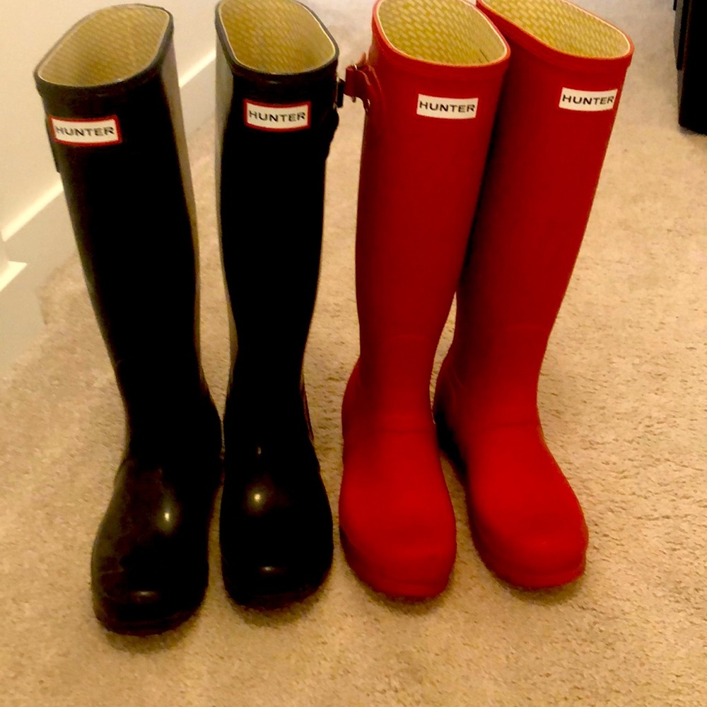 Hunter boots. Size 7.